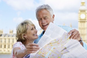 Tourists with Map near Big Ben