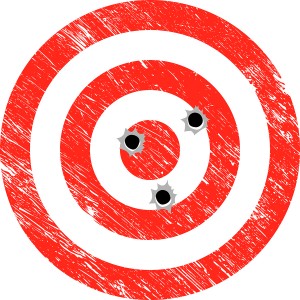 Target with Bullet Holes