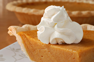 Whipped Cream on Pumpkin Pie